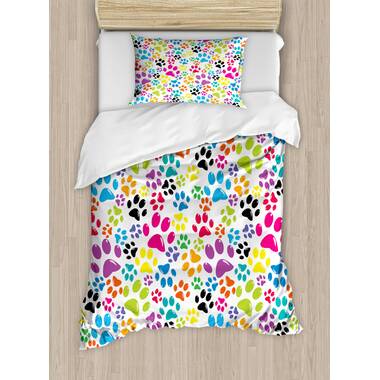 Paw print duvet sales cover